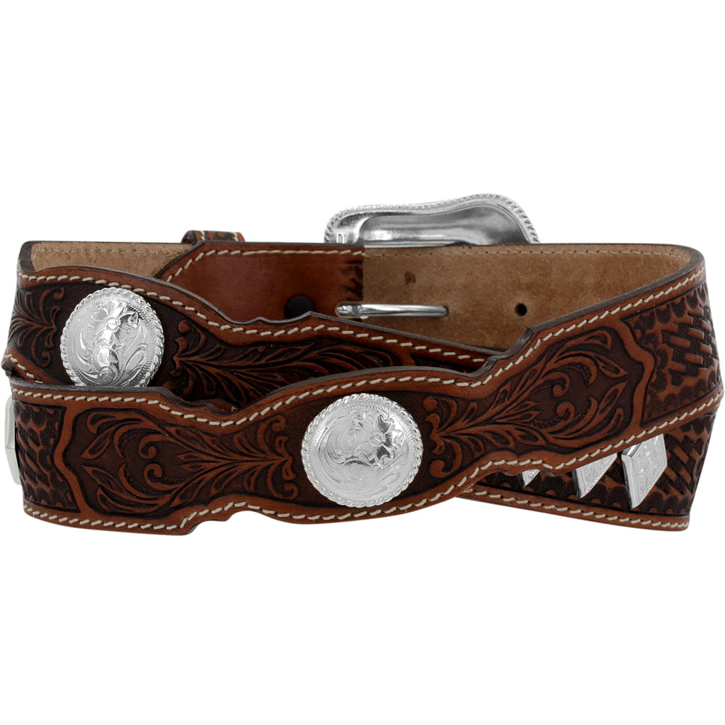 Tony Lama Stillwater Creek Brown Concho Belt C42464 SS25