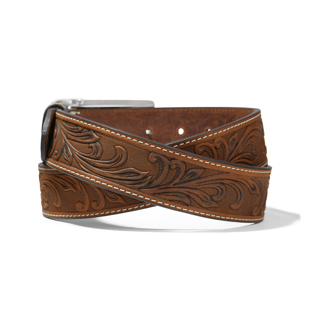 Tony Lama Stockyard Brown Long Horn Leather Belt C42859