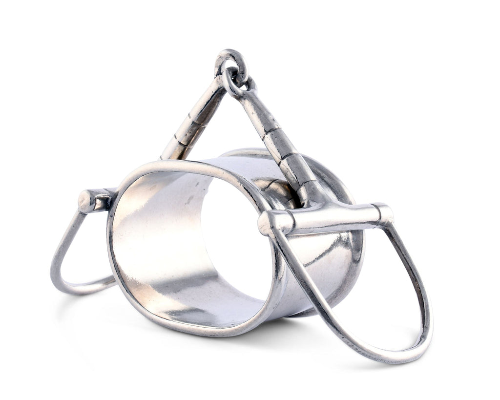 Vagabond House Horse Bit Napkin Ring luxury-grade pewter H115B-1