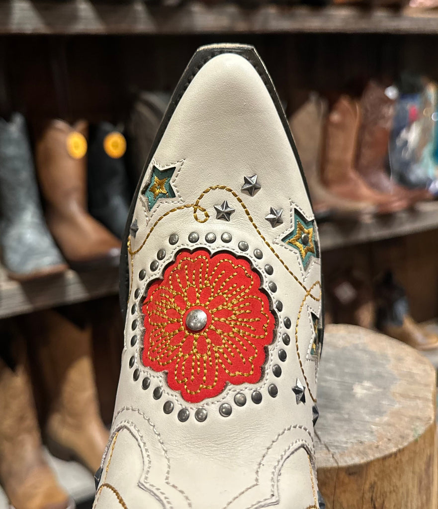 Liberty Black 7129200 White Cowboy Boots Western Wedding Boots