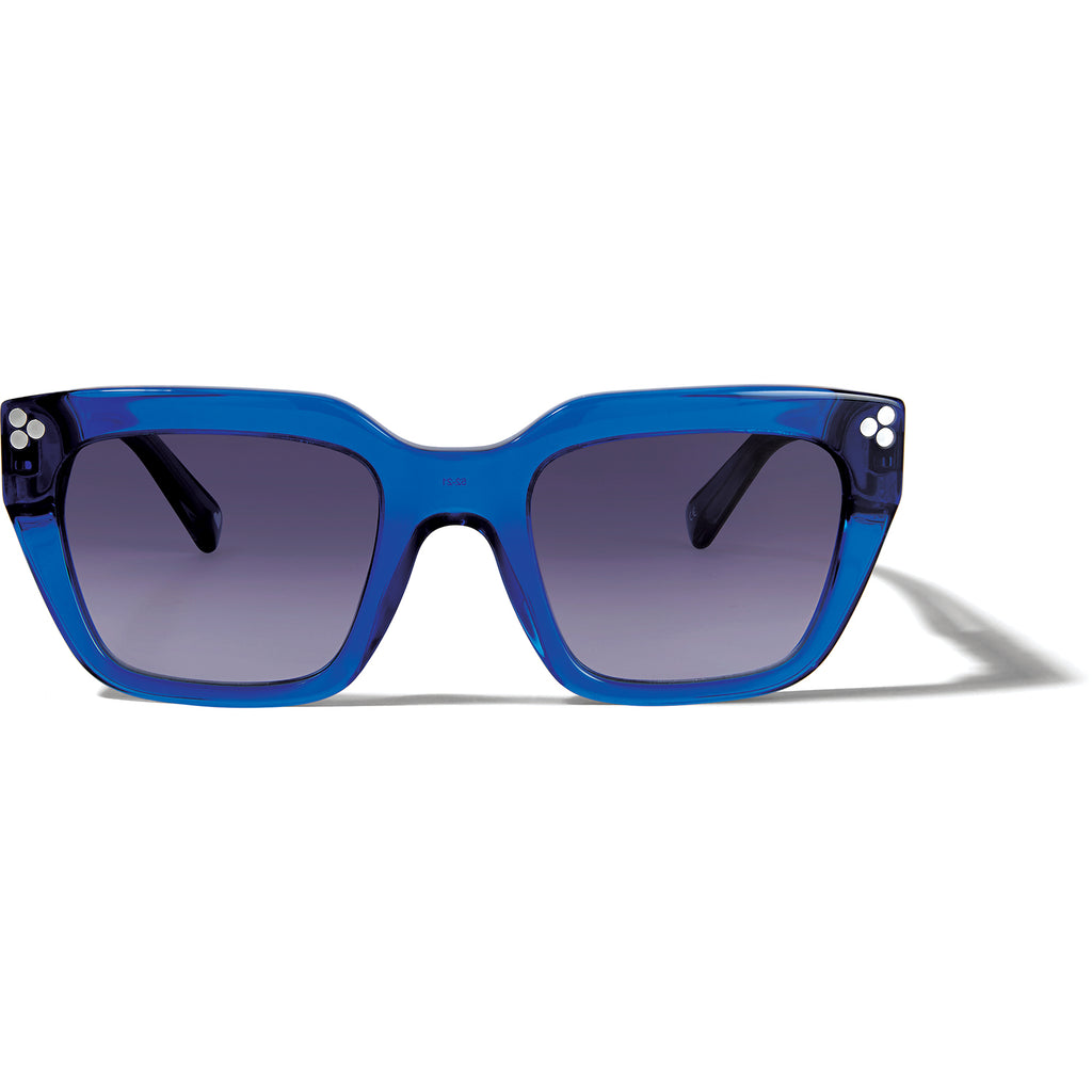 Women's Blue Framed Square Sunglasses by Brighton Pebble Medali Sunglasses A13210