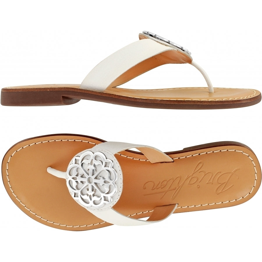 Women's Cream Leather Sandals Alice White Neutrals Sandals | Brighton
