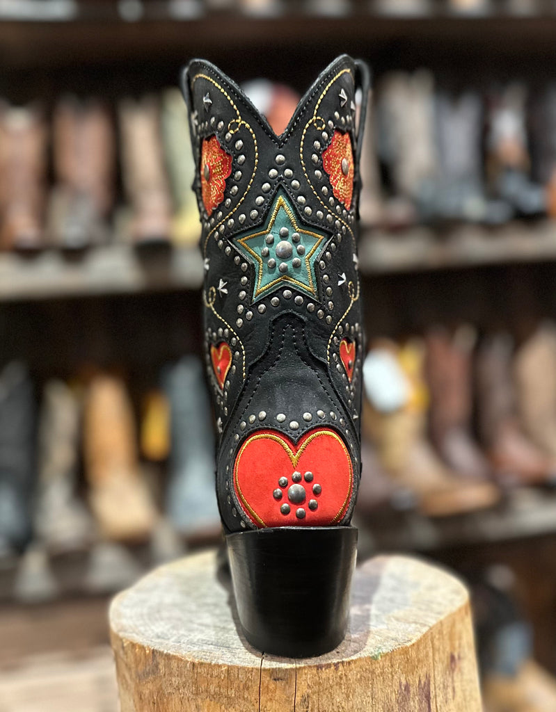 Womens Black Cowboy Boots Liberty Black Anabella Nubuck Grace In Black