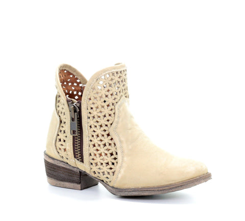 Corral Women's Sand Color Iconic Heart with Wings Cowboy Boots A4235