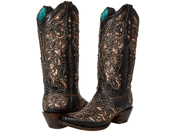 Corral  A4124 Women's Brown Sparkle Cowboy Boot