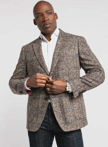 7 Downie Turner White Knit Sport Coat Blazer