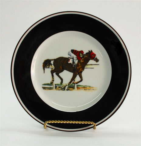 Artfully Equestrian Salad Plate DRESSAGE Horse
