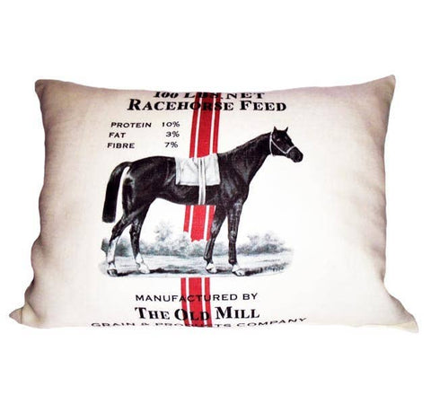 Ox Bow Pillow Saratoga Racehorse KNIFE EDGE Decor Saratoga Racehorse Decorative Pillow SS21