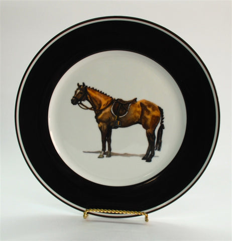 Equestrian Coffee Cup and Saucer Set DRESSAGE Horse