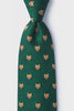 Alynn Men's Silk Tie Stone Cold Fox Tie - Green Silk FW23