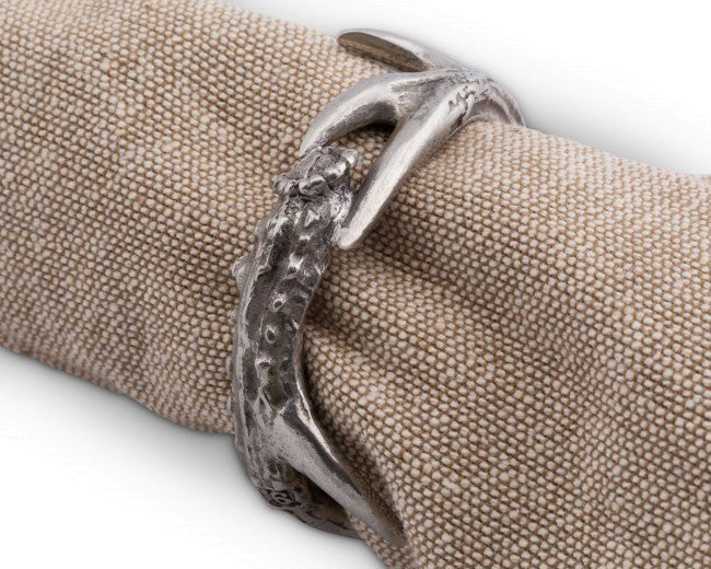 Vagabond House Pewter Antler Napkin Ring - Saratoga Saddlery & International Boutiques