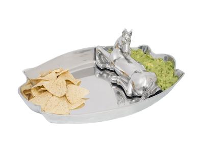 Arthur Court Horse Figural Chip & Dip Dish 104096 - Saratoga Saddlery & International Boutiques