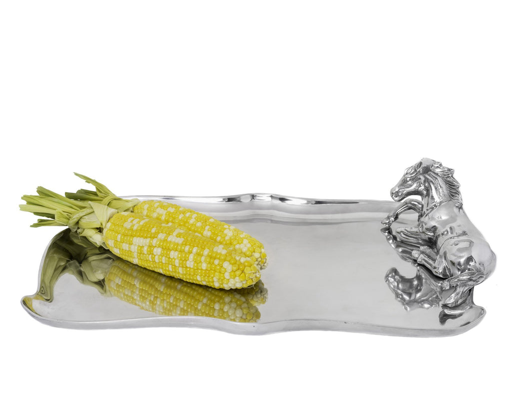 Arthur Court Horse Figural Platter 104064 - Saratoga Saddlery & International Boutiques