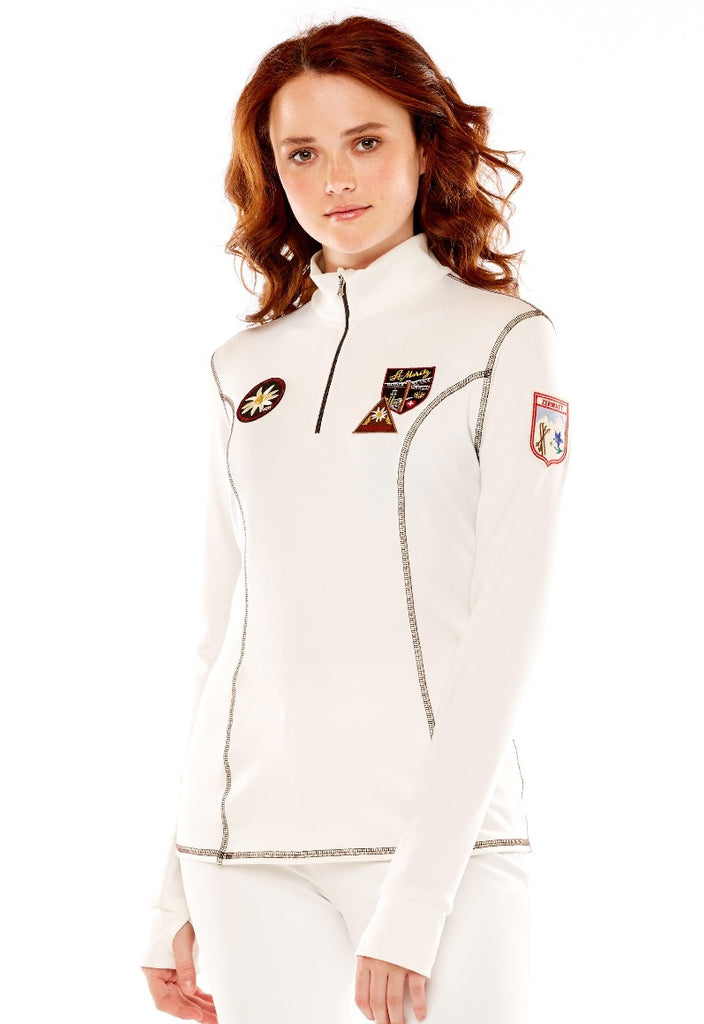M. Miller Women's Alpina Base Layer Patch Design Top ON SALES - Saratoga Saddlery & International Boutiques