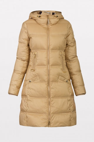 M. Miller Christina Navy Quilted Jacket With Natural Finn Racoon