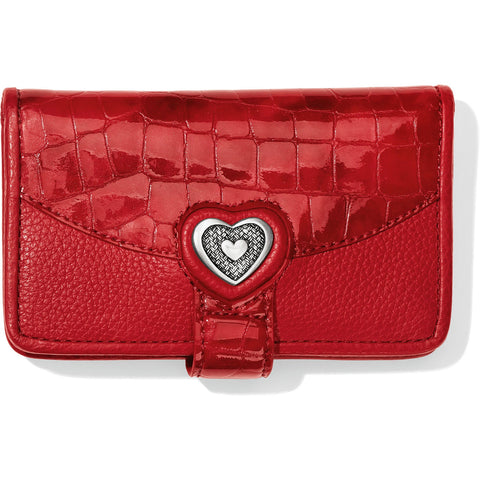 Brighton Women's Bellissimo RED Heart Wallet SS22