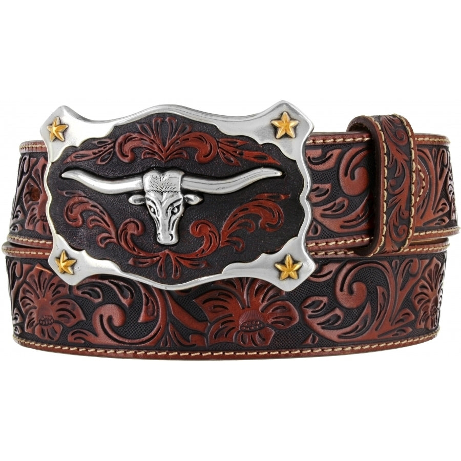 Justin C11193 Black C11194 Brown Classic Longhorn Belt FW20 - Saratoga Saddlery & International Boutiques