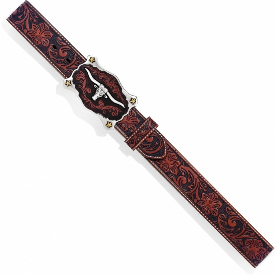 Justin C11193 Black C11194 Brown Classic Longhorn Belt FW20 - Saratoga Saddlery & International Boutiques