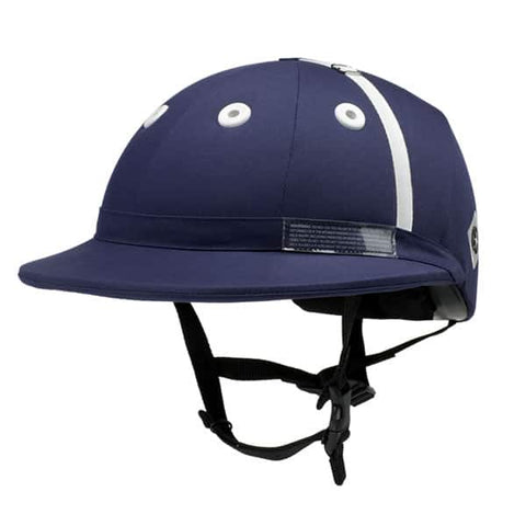 Charles Owens Polo Sovereign Helmet NOCSAE in Royal Blue