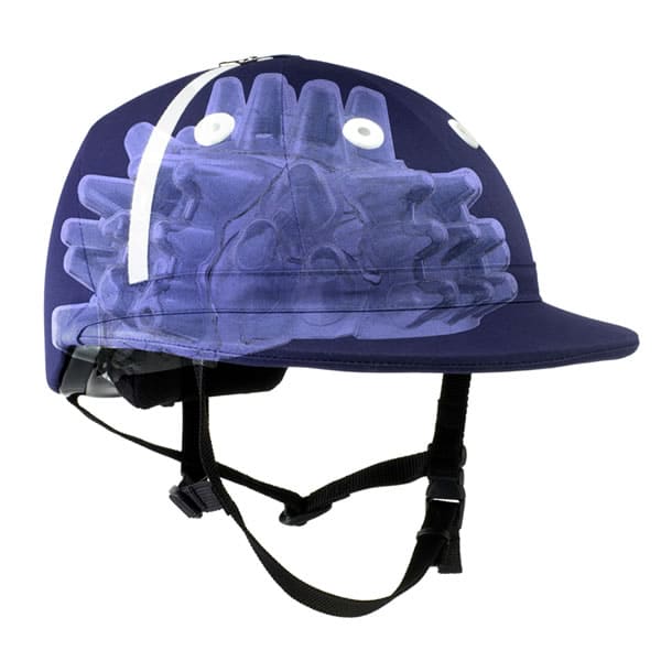 Charles Owens Polo Sovereign Helmet NOCSAE POLO Safety in Navy - Saratoga Saddlery & International Boutiques