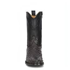 Black Ostrich Roper Cowboy Boot Corral Men's Boots C3885 ON SALE