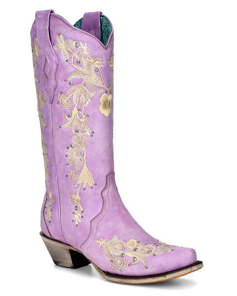 Lavender cowboy boots hot sale