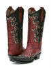 Corral Women's L5679 Red Black Cowboy Boot - Saratoga Saddlery & International Boutiques