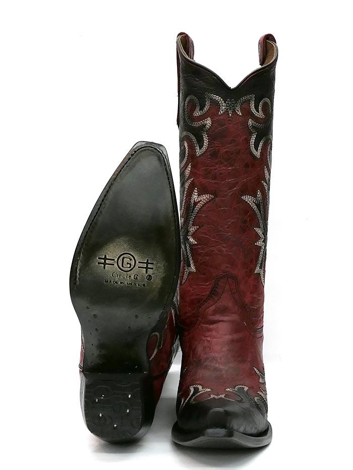 Corral Women's L5679 Red Black Cowboy Boot - Saratoga Saddlery & International Boutiques