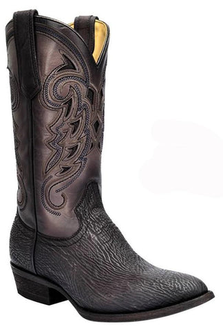 Men's Caiman Square Toe Cowboy Boots in Antique Saddle Corral Boots A4055 ON SALE