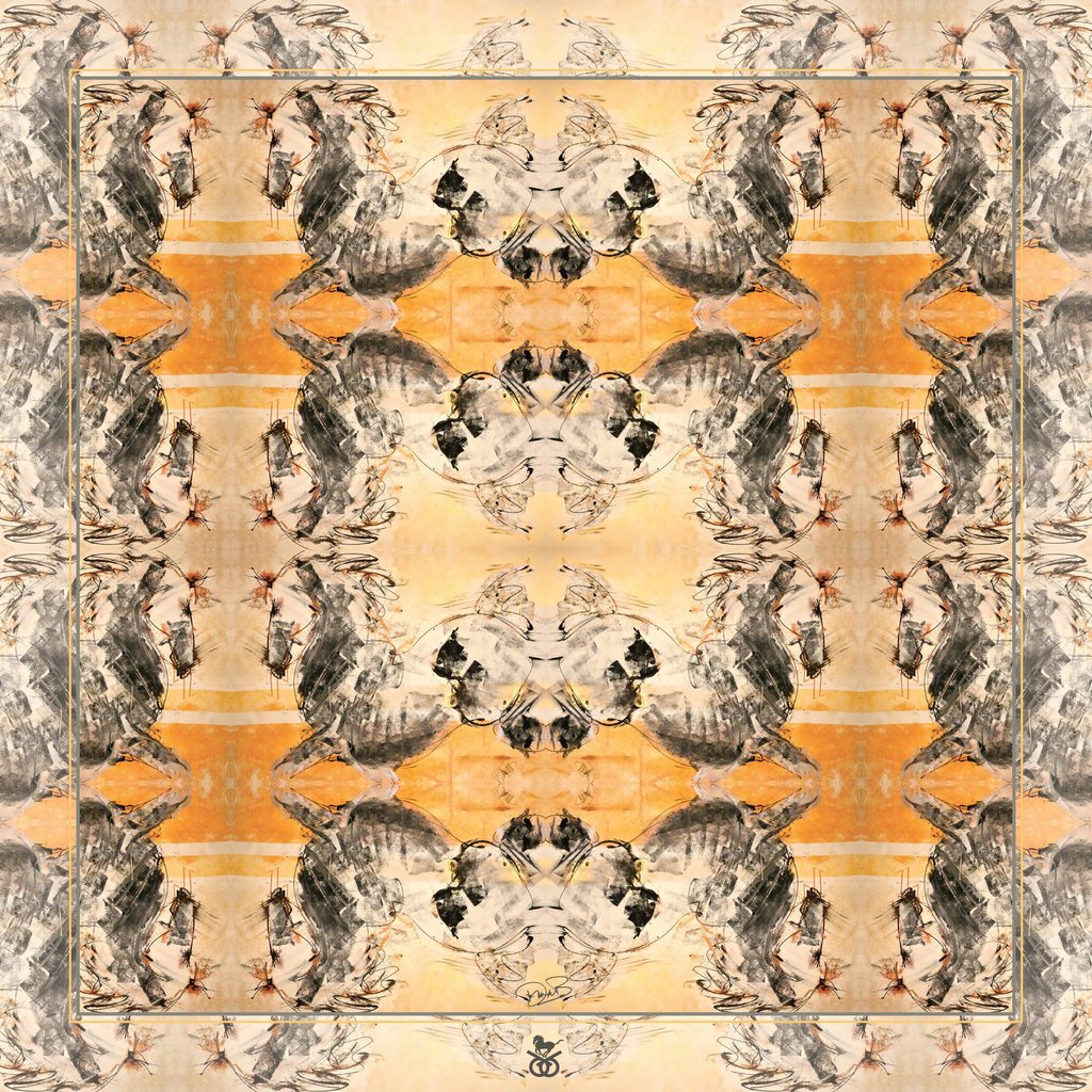 Donna B Equestrian Silk Scarf - Sun Stallion - Saratoga Saddlery & International Boutiques