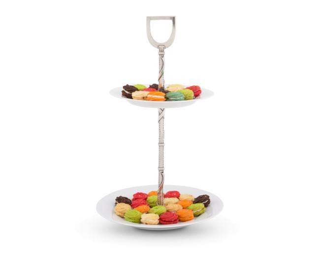Vagabond House Equestrian Bit Dessert Stand