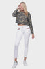 Etienne Marcel Women's Red Zipper Jeans in White EM31011 SS22