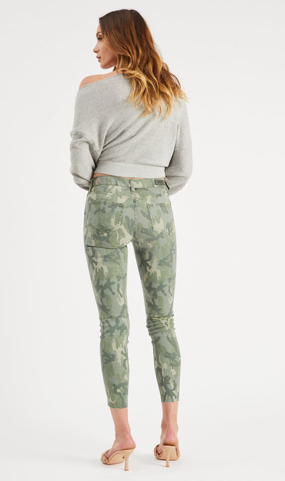 Etienne Marcel Womens Red Zipper Camo Jeans - Saratoga Saddlery & International Boutiques