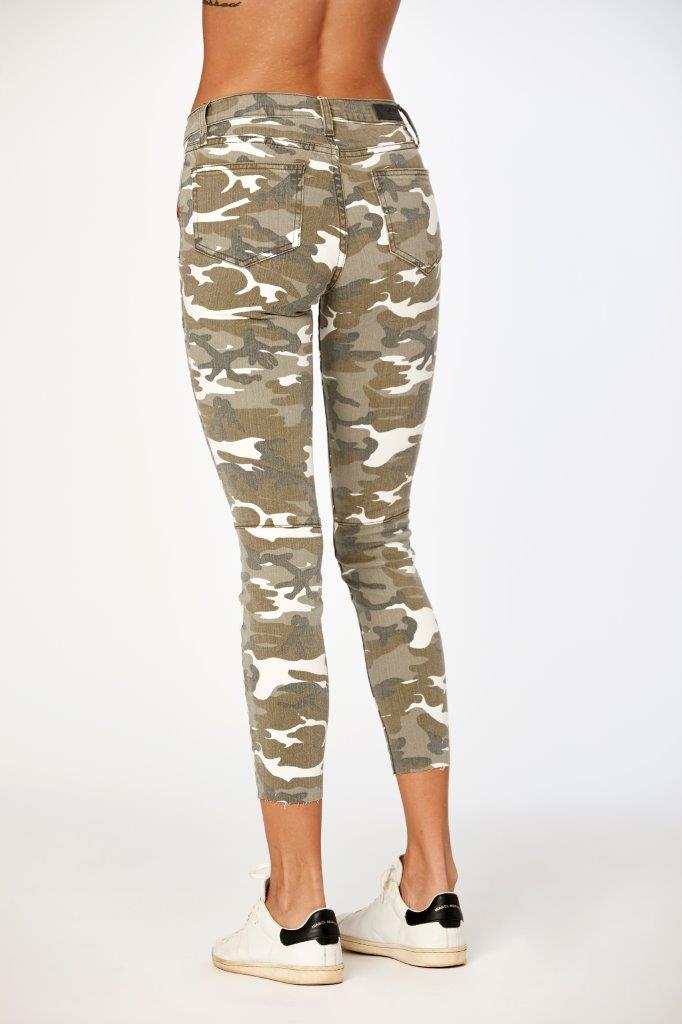 Etienne Marcel Womens Red Zipper Camo Jeans - Saratoga Saddlery & International Boutiques