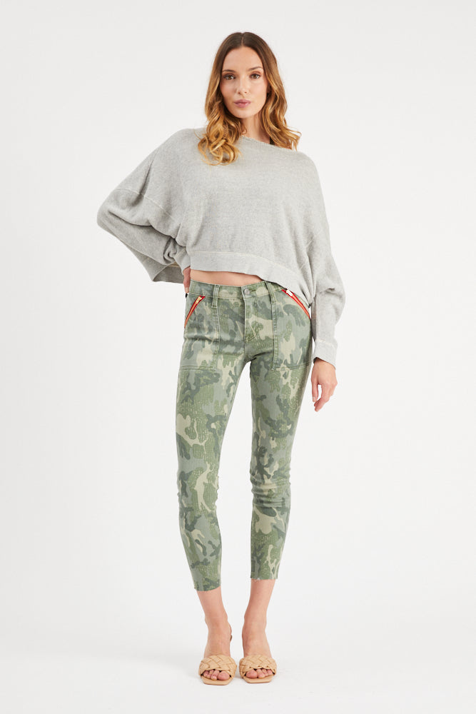 Etienne Marcel Womens Red Zipper Camo Jeans - Saratoga Saddlery & International Boutiques