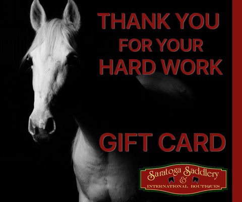 ONLINE Holiday Saratoga Saddlery Gift Card