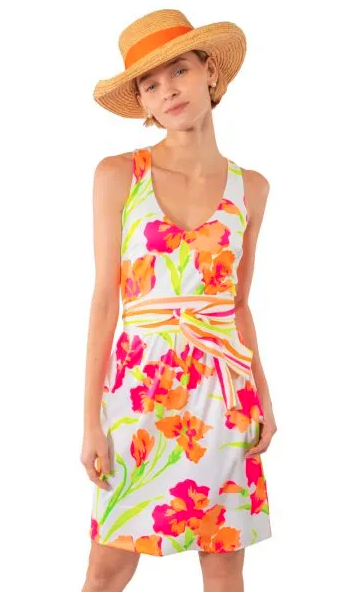 Jersey Date Night Dress - Iconic Iris, Multi-Color