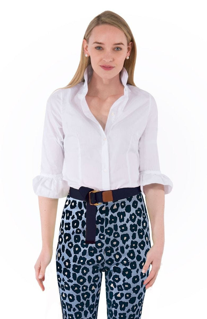 Gretchen Scott Priss Blouse in White COPRCF SS22