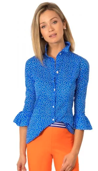Gretchen Scott Priss Seed Blouse BLUES