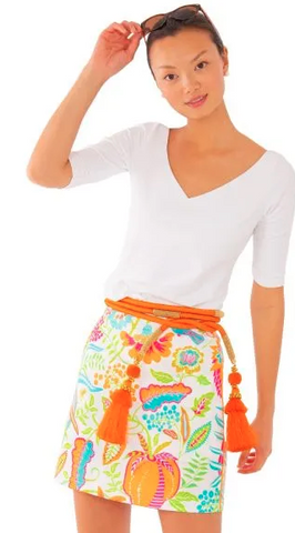 Jude Connally  Women's Mika Shorts in Whimsy Parrot White