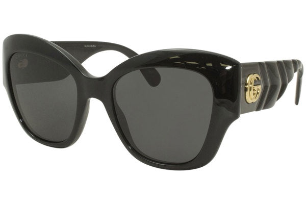 Genuine Women's Gucci Sunglasses in Black Grey GG0808S-001