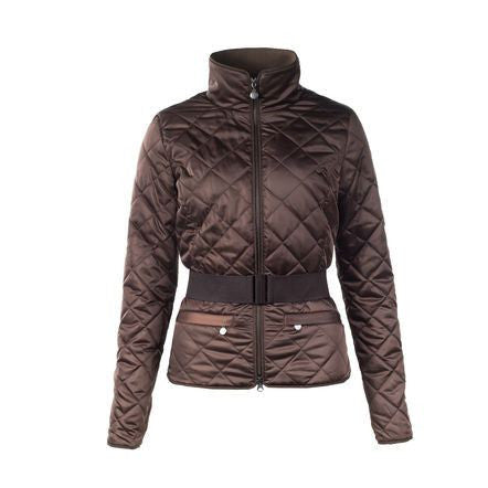 Horze Crescendo Women s Amelia Quilted Jacket in Dark Brown Final