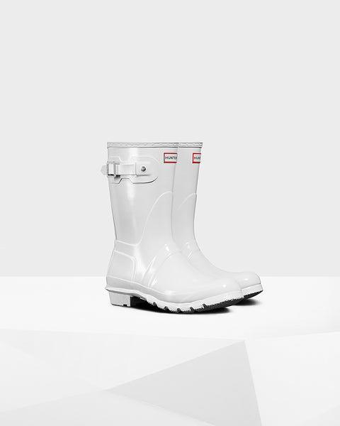White short hunter boots sale