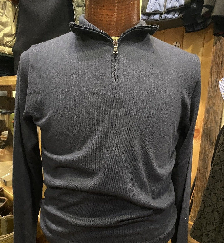 7 Downie St. Men's Cash Cotton 1/4 Zip Sweater - Saratoga Saddlery & International Boutiques