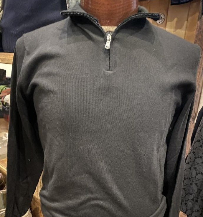 7 Downie St. Men's Cash Cotton 1/4 Zip Sweater