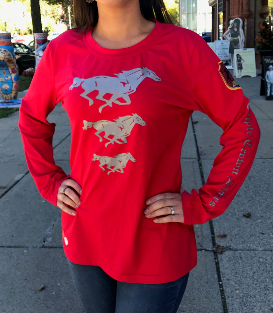 Saratoga Saddlery Women's Triple Crown Long Sleeve Shirt - Justify Edition - Saratoga Saddlery & International Boutiques