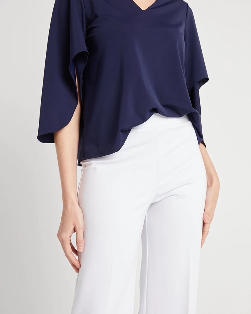 Jude Connally Trixie Pant White Ponte 204202 SS23