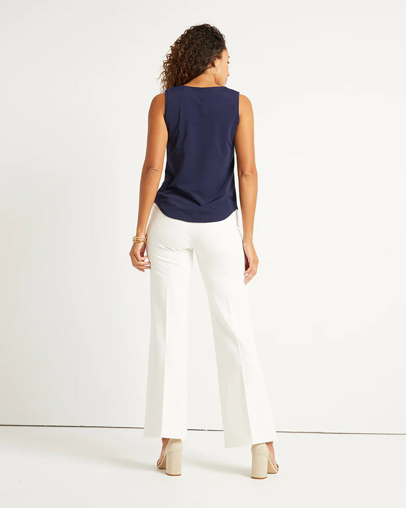 Jude Connally Trixie Pant White Ponte 204202 SS23