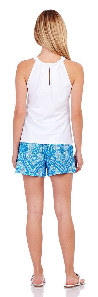 Jude Connally Claire Keyhole Top in White SS22 - Saratoga Saddlery & International Boutiques