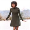 Krimson Klover Women's In The Middle Sweater Dress in Olive